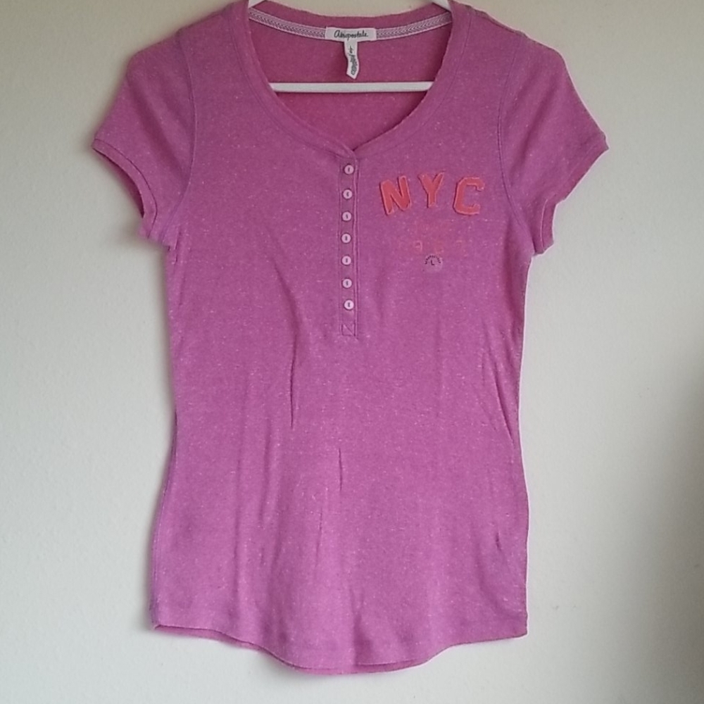 Aeropostale Logo Graphic Henley